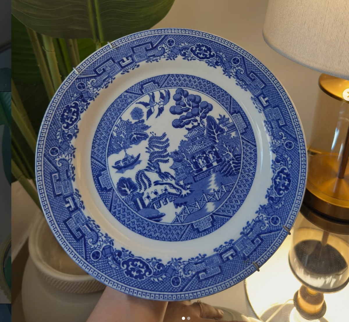 Blue & White Chinoiserie Plate