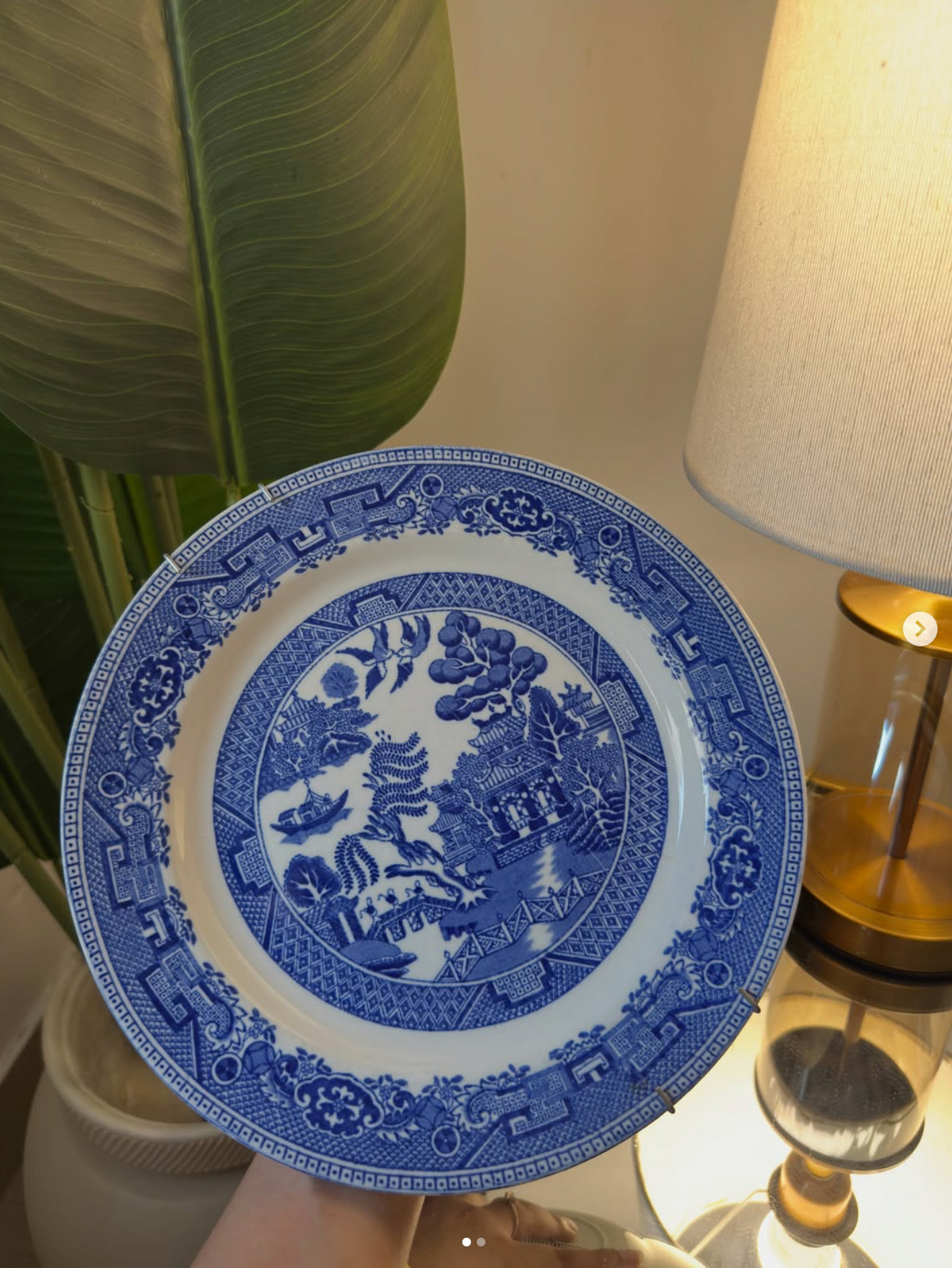 Blue & White Chinoiserie Plate