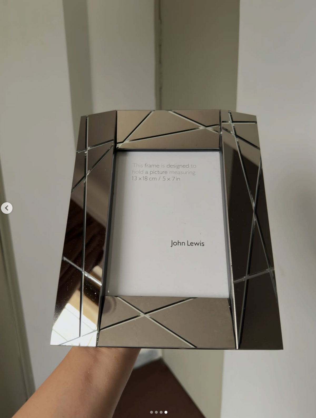 John Lewis Geometric Mirrored Photo Frame