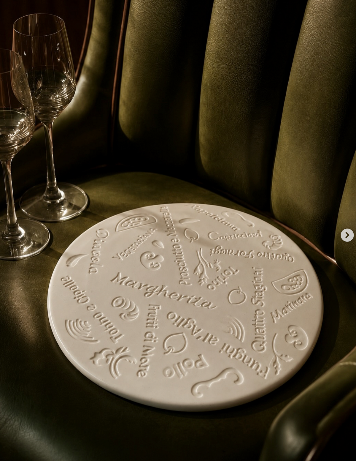 Italian Pizza Serving Plate