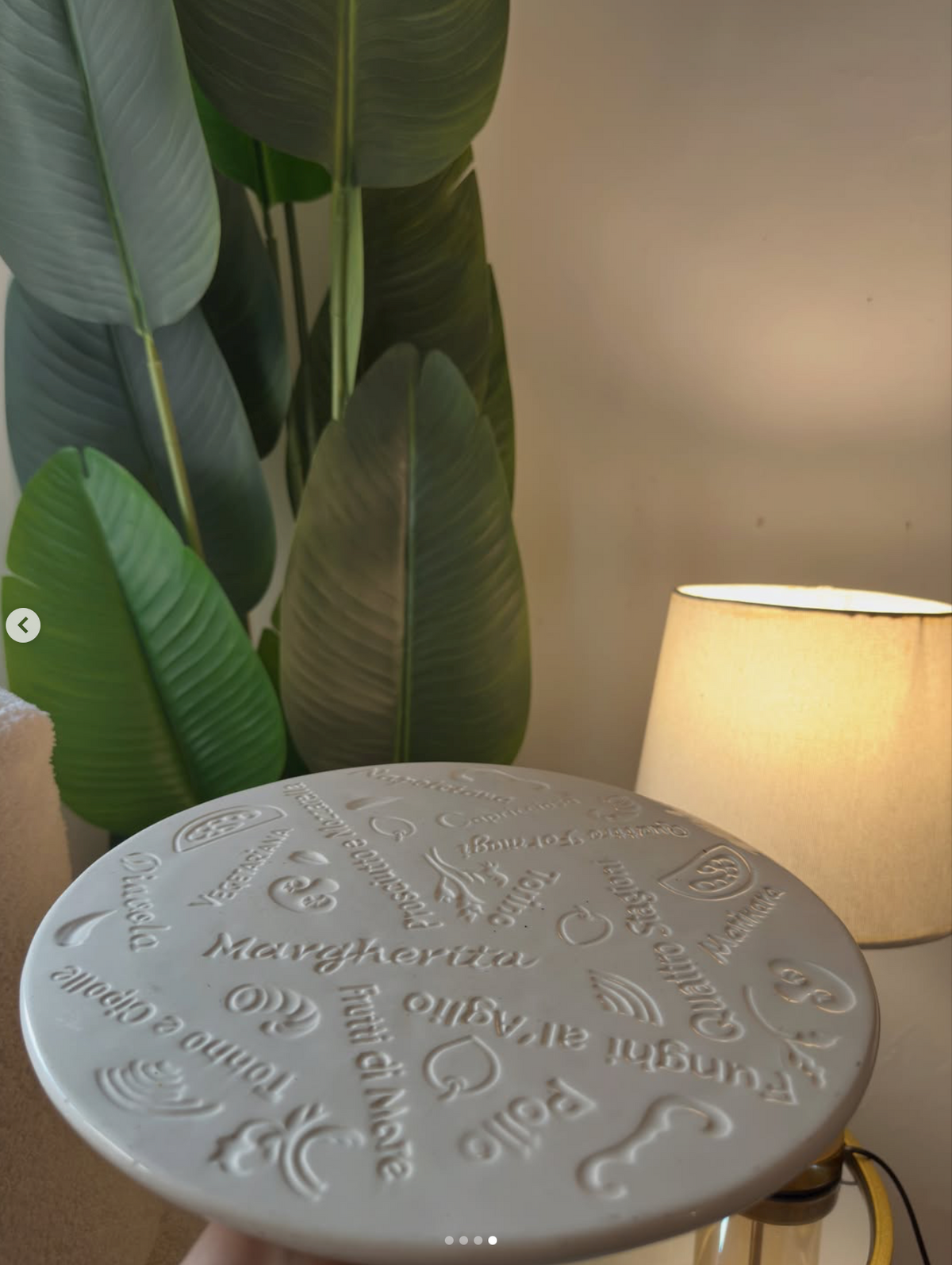 Italian Pizza Serving Plate