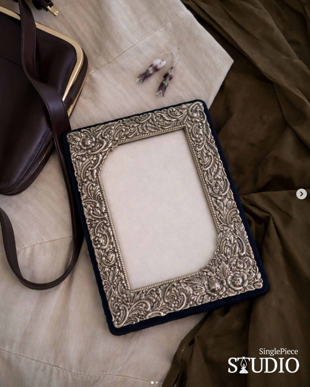 Vintage Silver-Plated Photo Frame