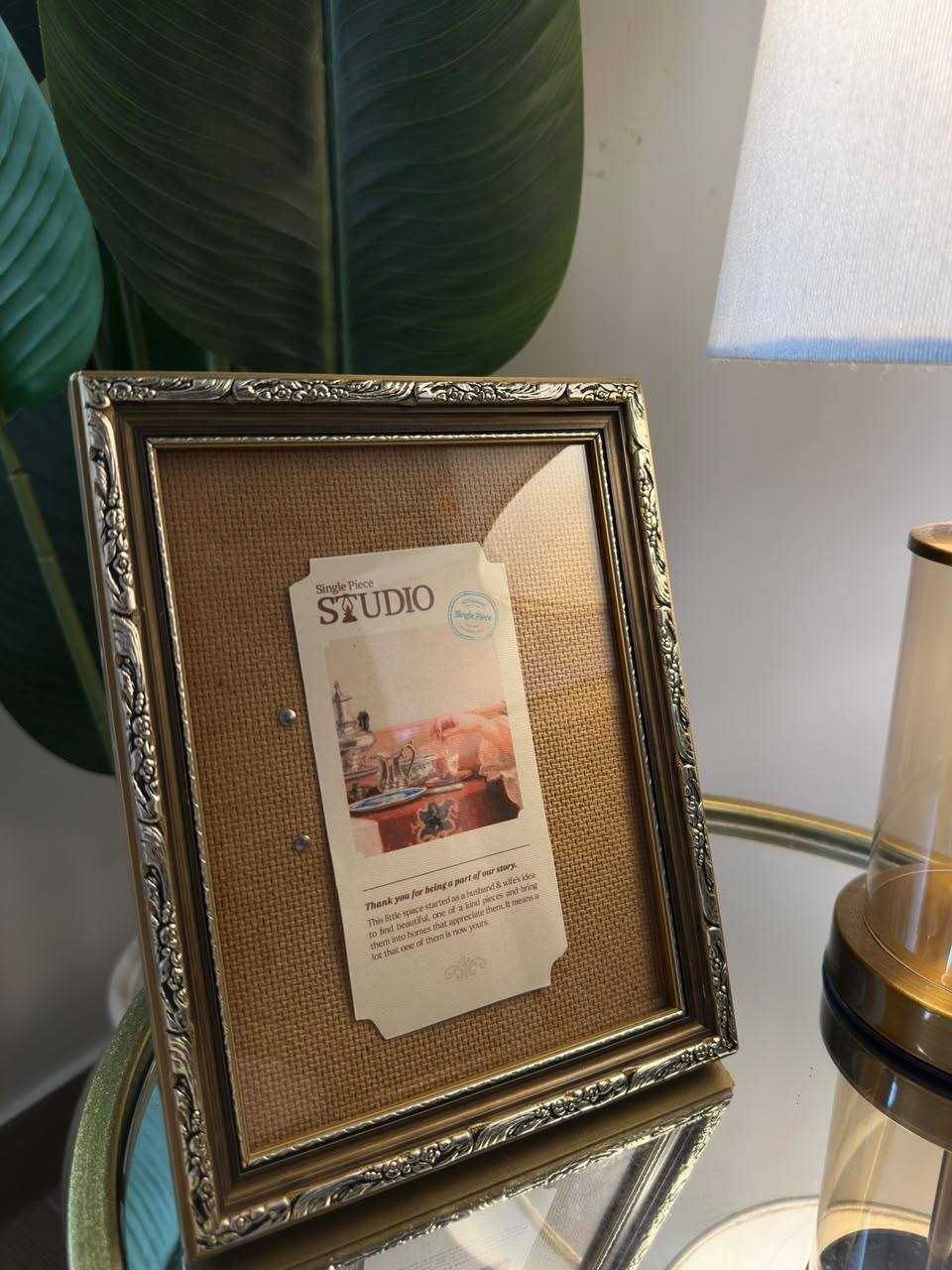 Vintage Ornate Gold Photo Frame